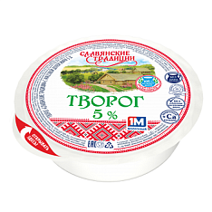 Творог Славянские традиции 5% 355г