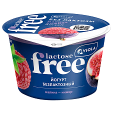 Йогурт безлактозный FREE Малина-инжир 2,7% 180г